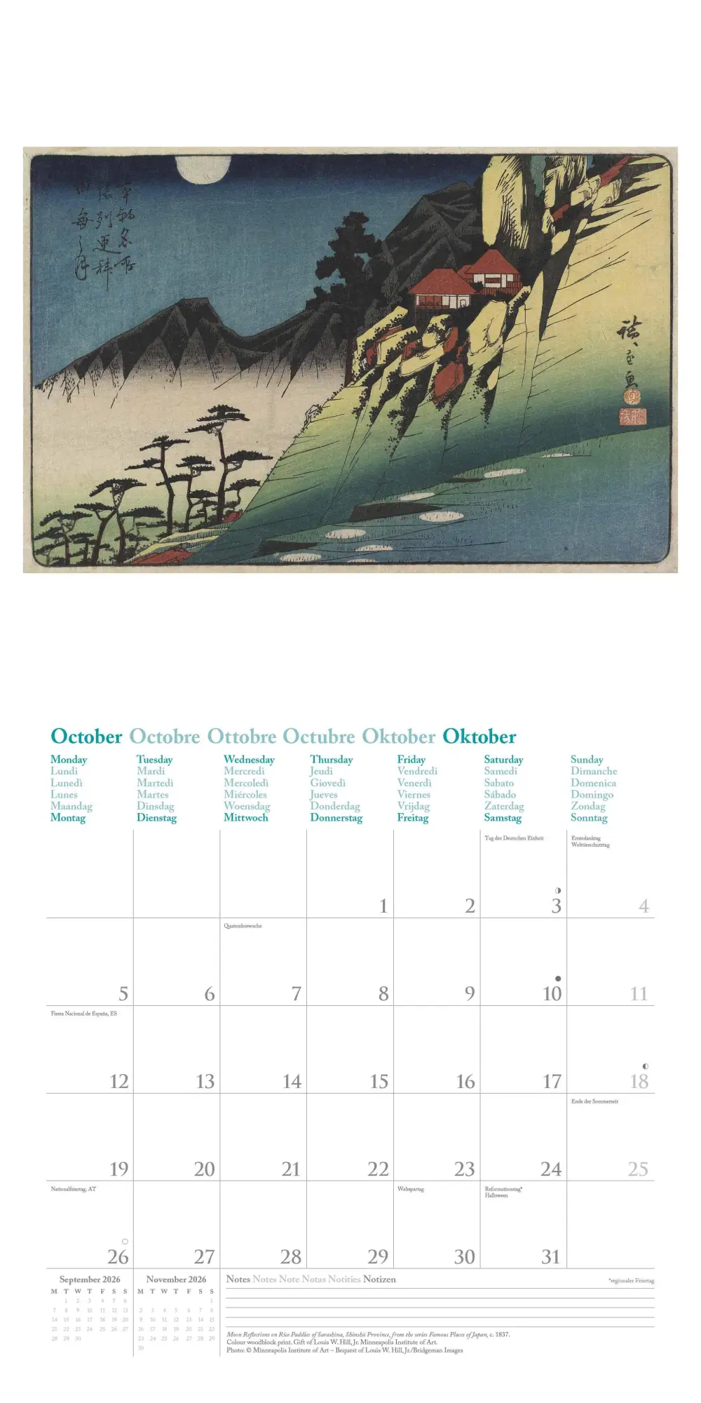 Bild: 4069095004597 | Hiroshige 2026 - Wand-Kalender - Broschüren-Kalender - 30x30 -...