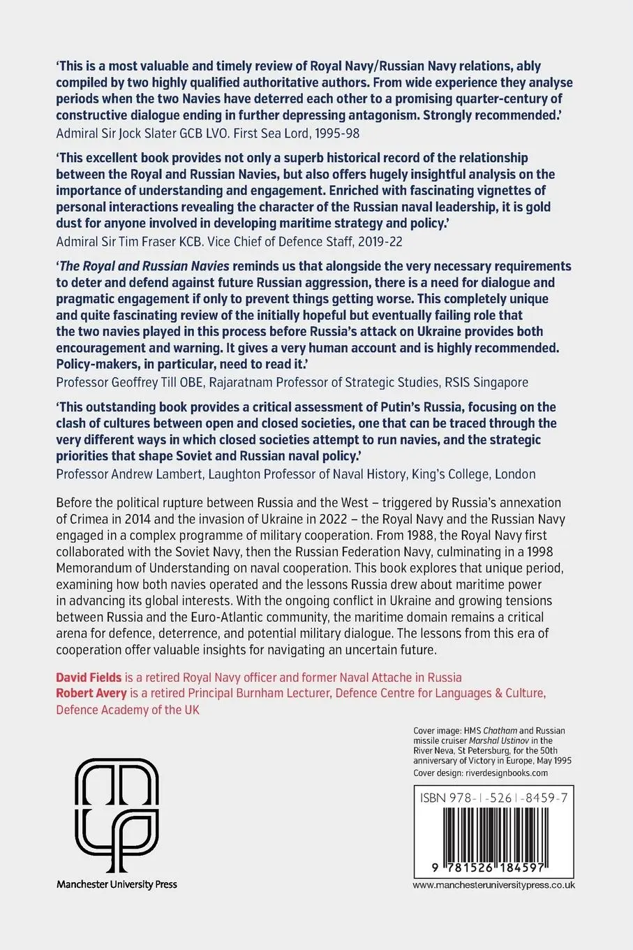 Rückseite: 9781526184597 | The Royal and Russian Navies | David Fields (u. a.) | Taschenbuch