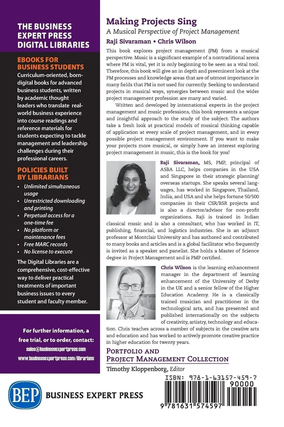 Rückseite: 9781631574597 | Making Projects Sing | A Musical Perspective of Project Management