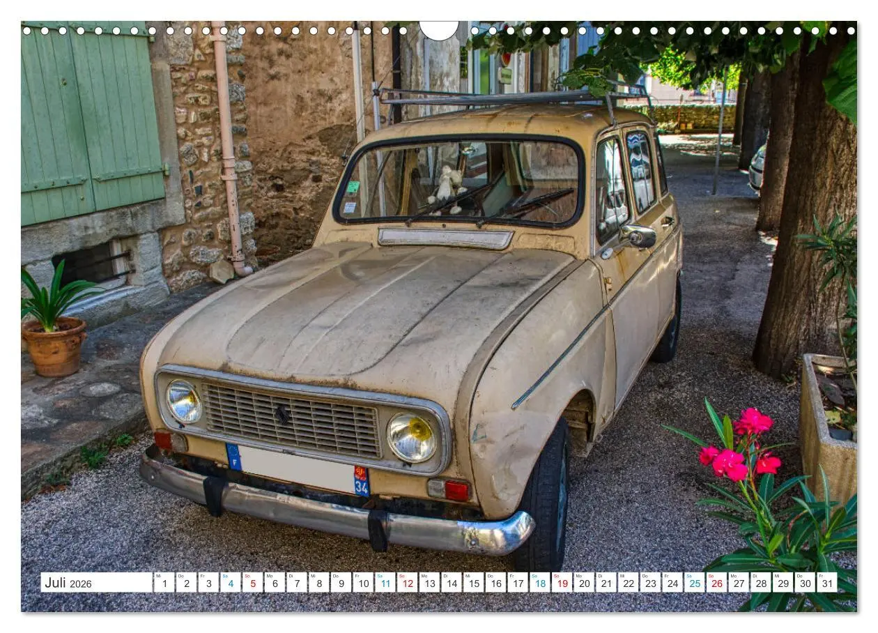 Bild: 9783457514597 | Renault 4 - Kultfahrzeug und Wegbegleiter (Wandkalender 2026 DIN A3...