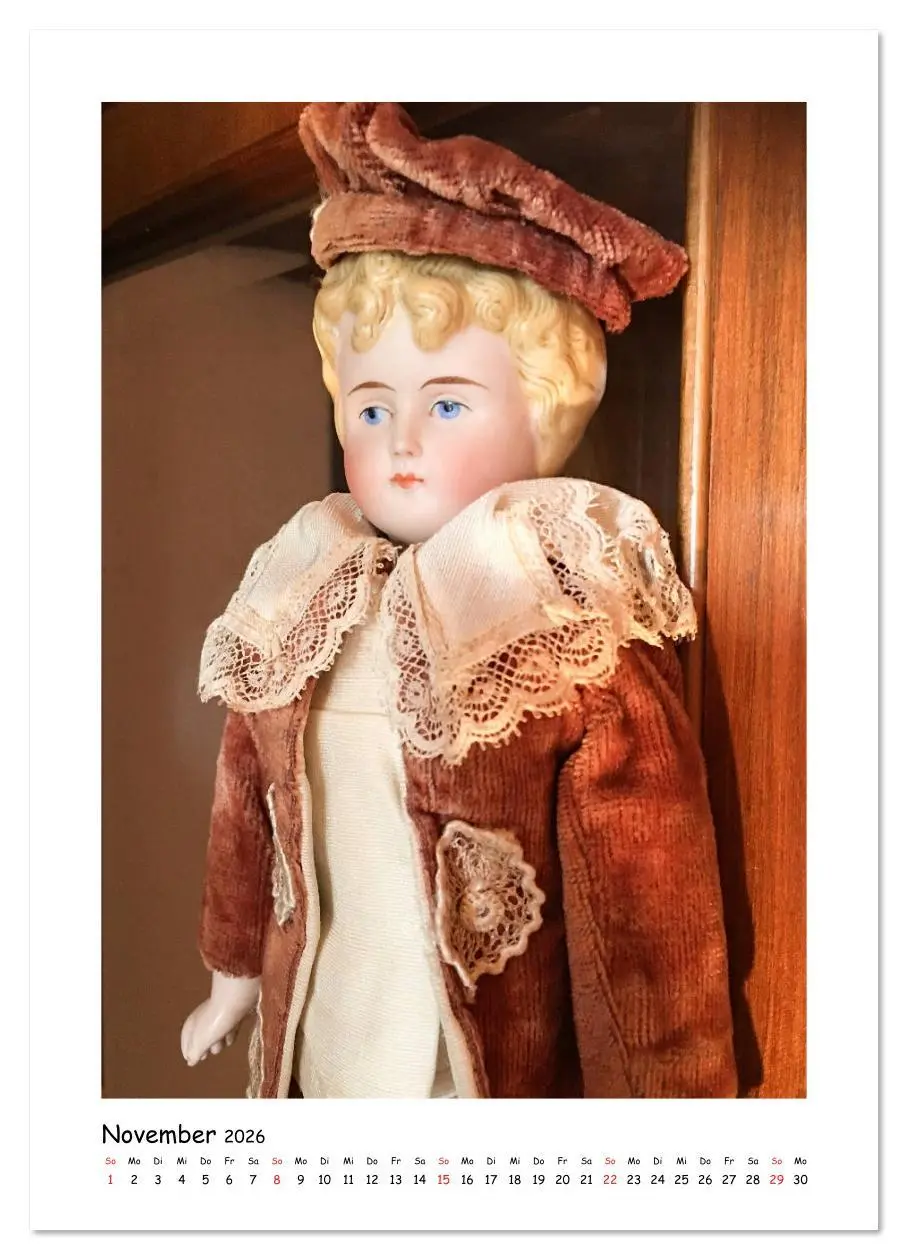 Bild: 9783516394597 | Alte Puppen - Gesichter (Wandkalender 2026 DIN A3 hoch), CALVENDO...