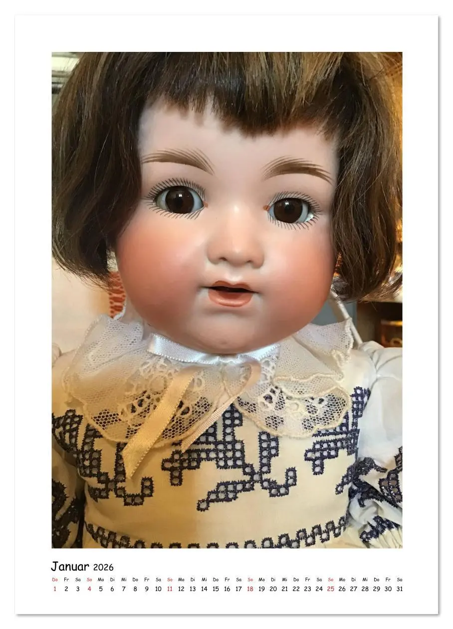 Bild: 9783516394597 | Alte Puppen - Gesichter (Wandkalender 2026 DIN A3 hoch), CALVENDO...