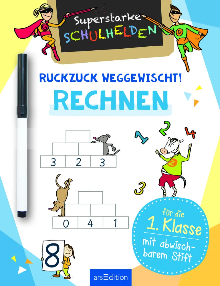 Bild: 9783845834597 | Superstarke Schulhelden - Ruckzuck weggewischt! Rechnen | Schnabel