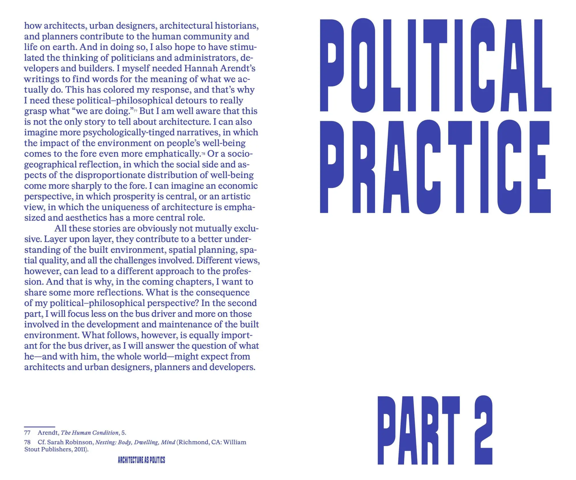 Bild: 9783944074597 | Space is Politics | A Manifesto on Architecture | Hans Teerds | Buch