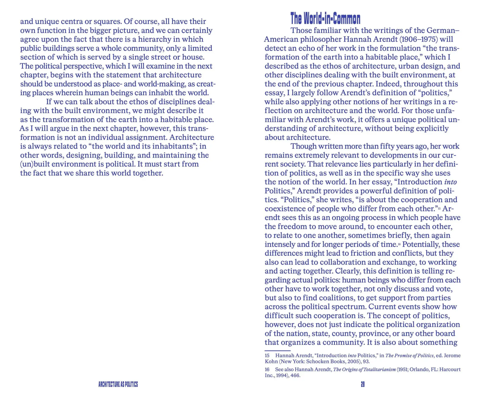 Bild: 9783944074597 | Space is Politics | A Manifesto on Architecture | Hans Teerds | Buch