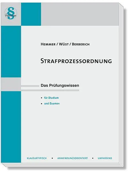 Cover: 9783968384597 | Strafprozessordnung | Das Prüfungswissen für Studium und Examen | Buch