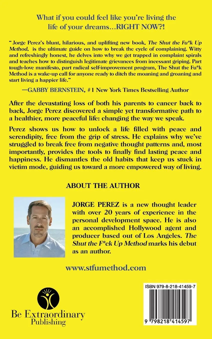 Rückseite: 9798218414597 | The Shut the Fuck Up Method | Jorge Perez | Taschenbuch | Englisch