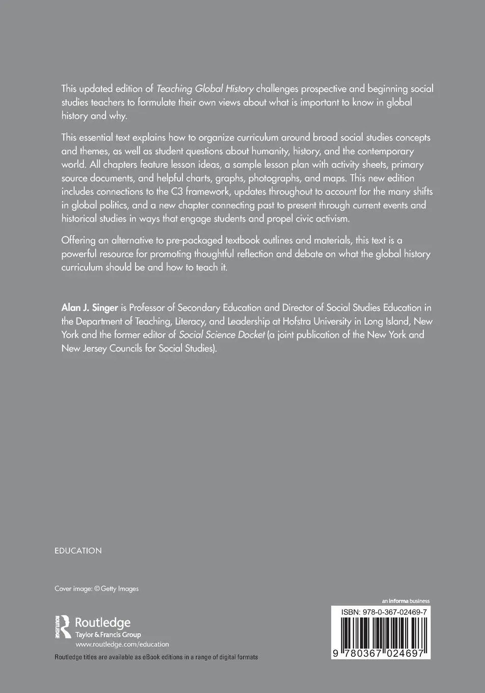 Rückseite: 9780367024697 | Teaching Global History | A Social Studies Approach | Alan J. Singer
