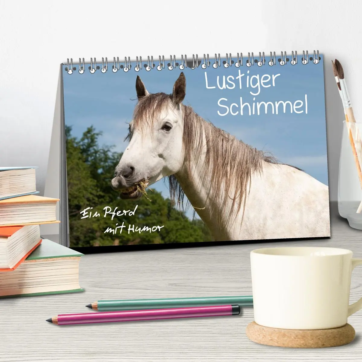 Bild: 9783457984697 | Lustiger Schimmel - ein Pferd mit Humor (Tischkalender 2026 DIN A5...