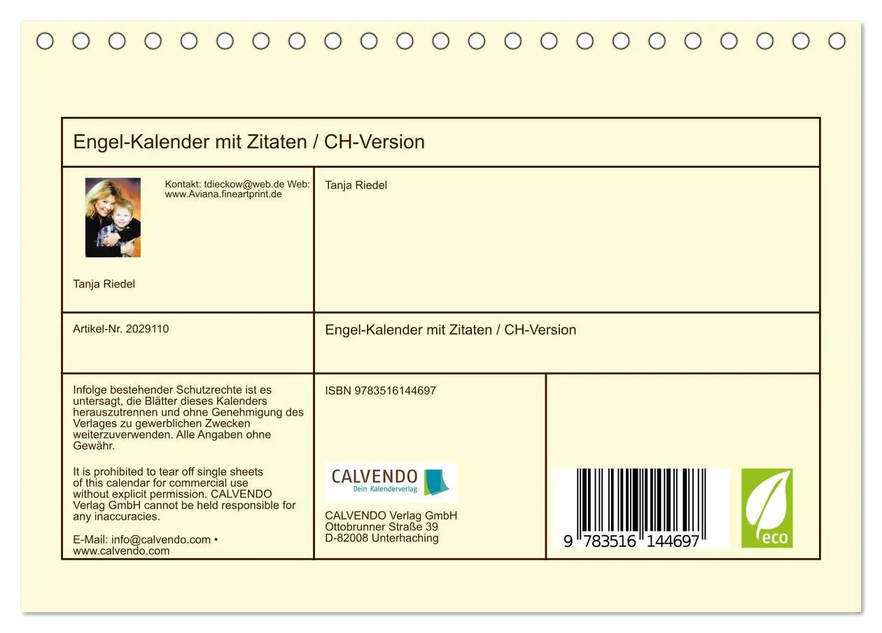 Bild: 9783516144697 | Engel-Kalender mit Zitaten / CH-Version (Tischkalender 2026 DIN A5...