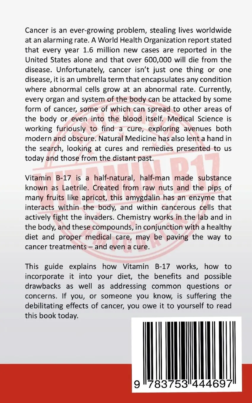 Rückseite: 9783753444697 | Apricot Seeds - Cancer Cure with Vitamin B17? | Marcus D. Adams | Buch