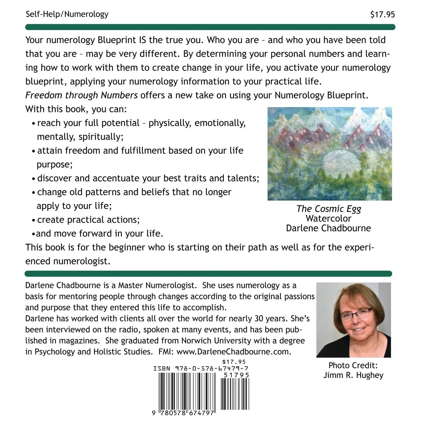 Rückseite: 9780578674797 | Freedom Through Numbers | A New Take on Numerology | Chadbourne | Buch