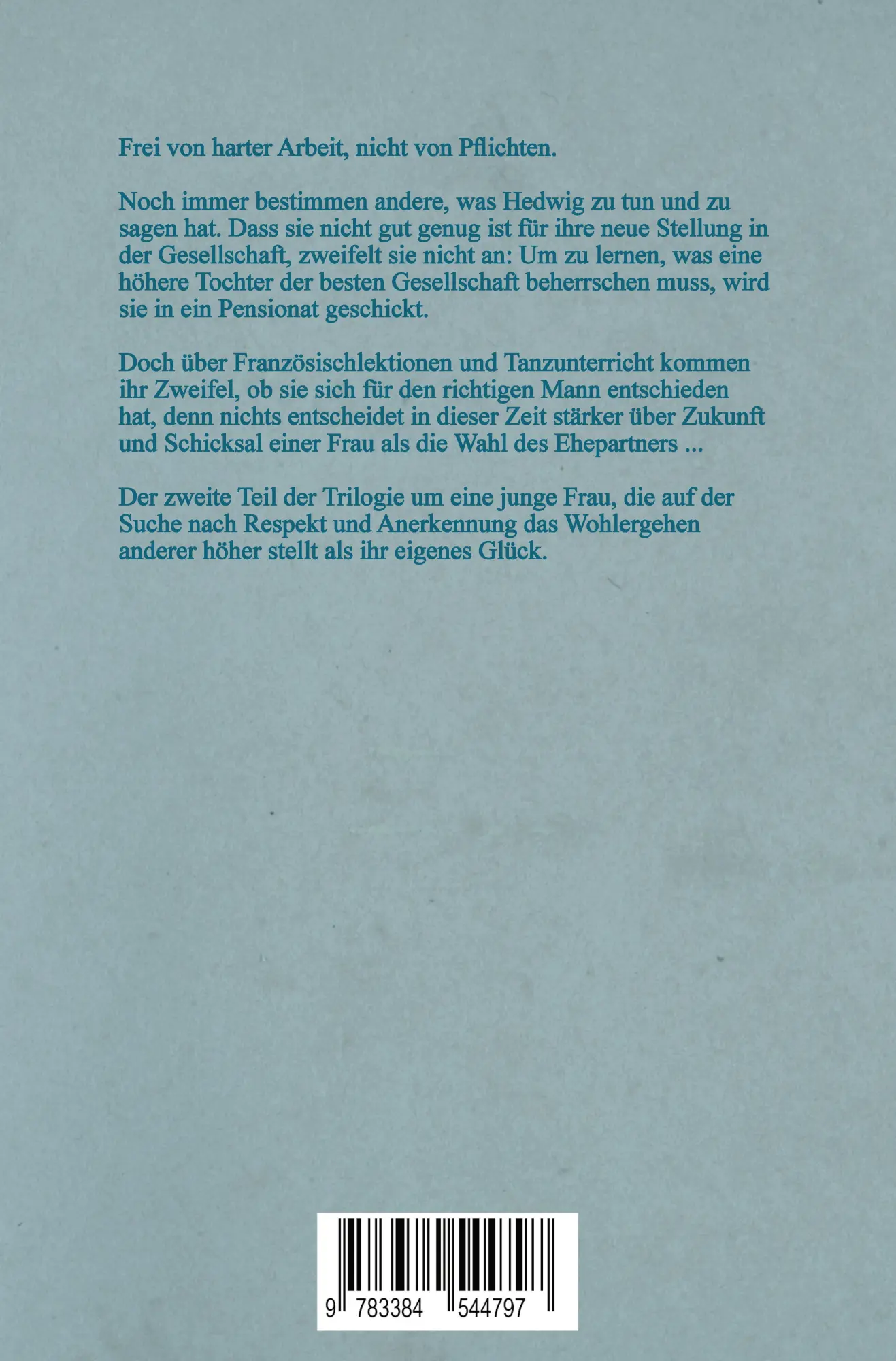 Rückseite: 9783384544797 | Hedwig 1882 - Vornehme Pflichten | Ein Frauenleben zur Kaiserzeit
