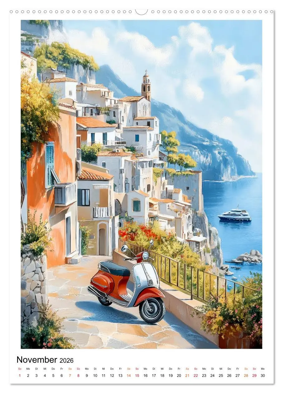 Bild: 9783457284797 | Dolce Vita an der Küste von Amalfi (Wandkalender 2026 DIN A2 hoch),...
