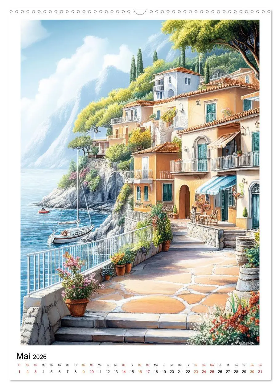 Bild: 9783457284797 | Dolce Vita an der Küste von Amalfi (Wandkalender 2026 DIN A2 hoch),...