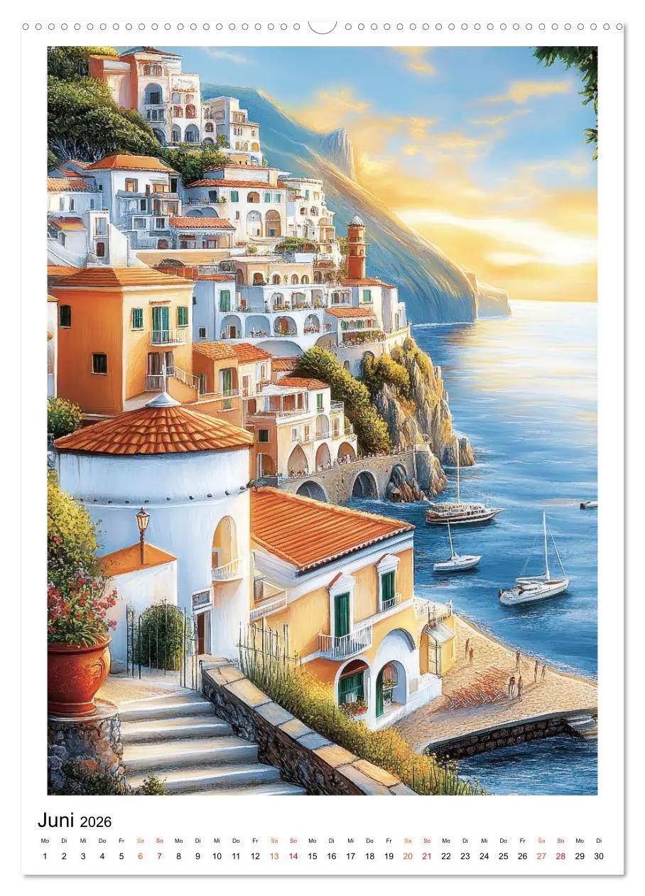 Bild: 9783457284797 | Dolce Vita an der Küste von Amalfi (Wandkalender 2026 DIN A2 hoch),...