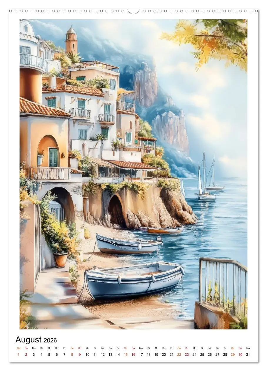 Bild: 9783457284797 | Dolce Vita an der Küste von Amalfi (Wandkalender 2026 DIN A2 hoch),...
