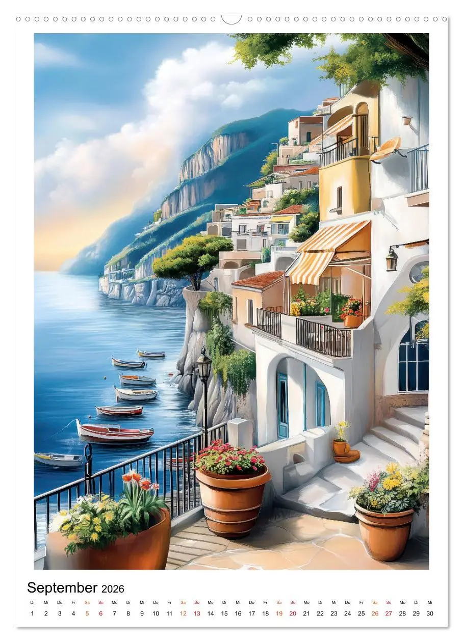 Bild: 9783457284797 | Dolce Vita an der Küste von Amalfi (Wandkalender 2026 DIN A2 hoch),...