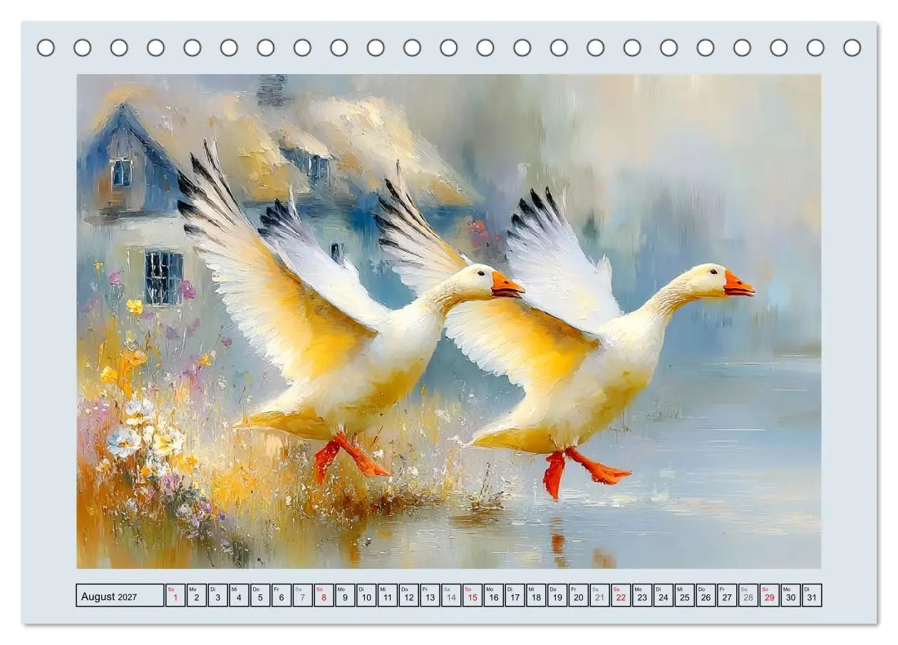 Bild: 9783516824797 | Gänse. Geselliges Schnattern in der Natur (Tischkalender 2027 DIN...