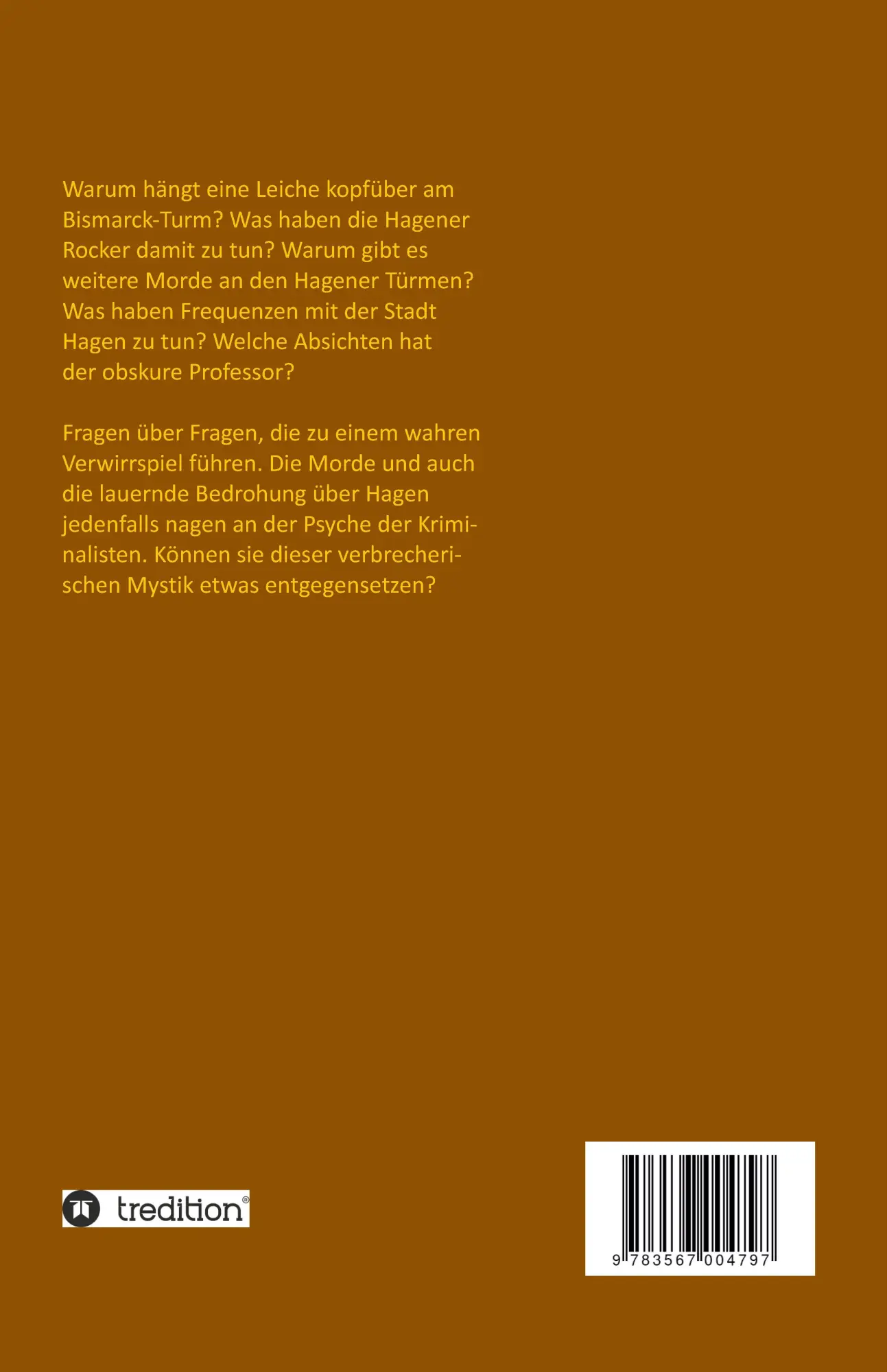 Rückseite: 9783567004797 | Mord am Drei-Türme-Weg | Rolf Esser | Taschenbuch | 220 S. | Deutsch