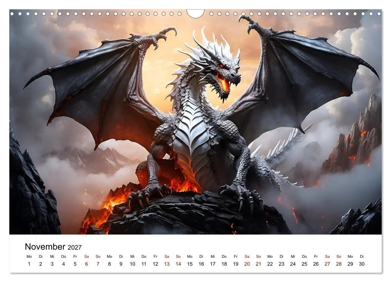 Bild: 9783569154797 | Drachen - Furchterregende und imposante Fabelwesen (Wandkalender...