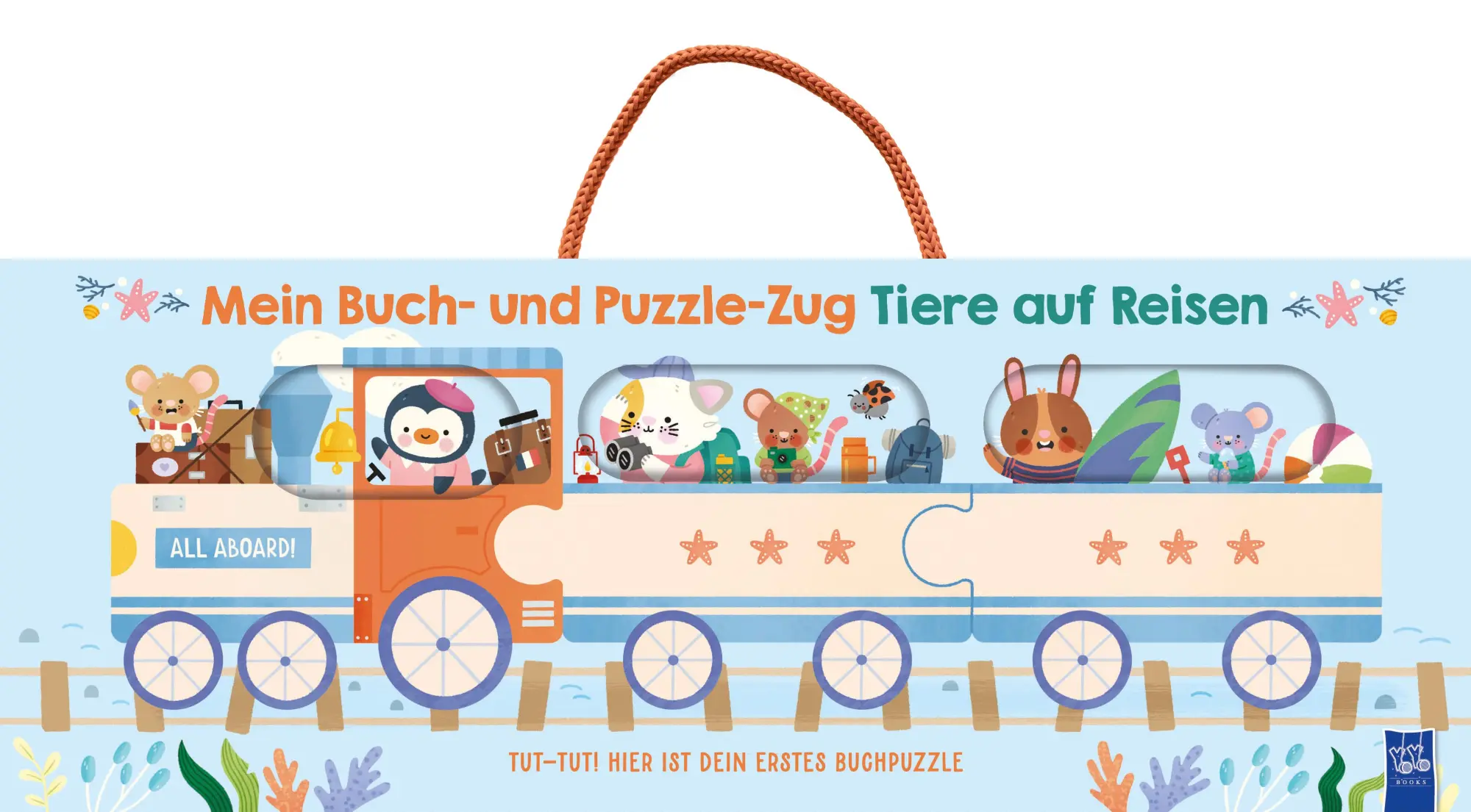 Cover: 9789465054797 | Mein Buch- und Puzzle-Zug: Tiere auf Reisen | Taschenbuch | 36 S.