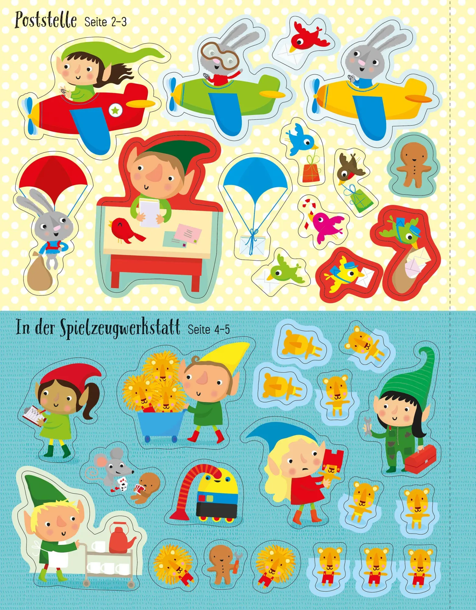 Bild: 9781035704897 | Mein Stickerbuch: Besuch bei den Wichteln | Fiona Watt | Taschenbuch