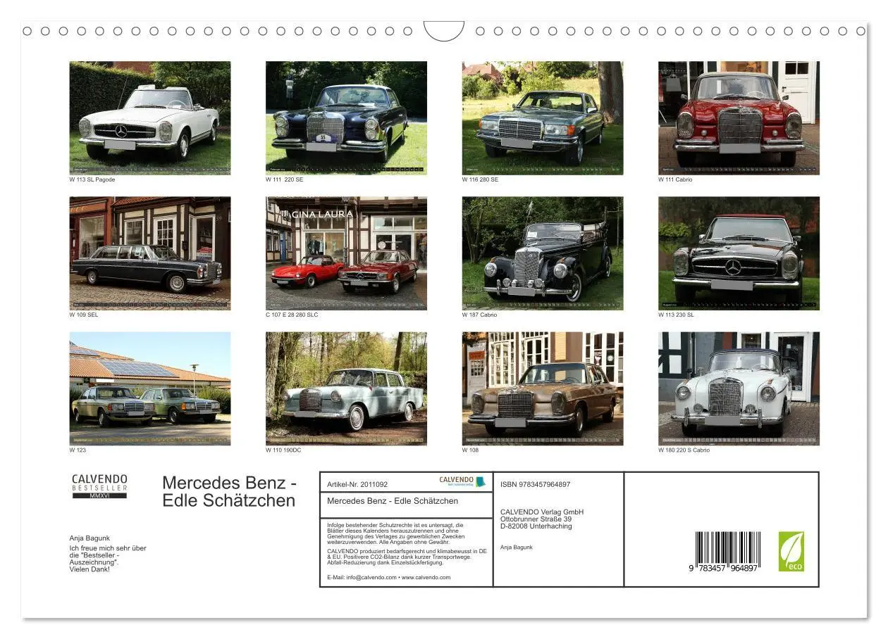 Bild: 9783457964897 | Mercedes Benz - Edle Schätzchen (Wandkalender 2026 DIN A3 quer),...