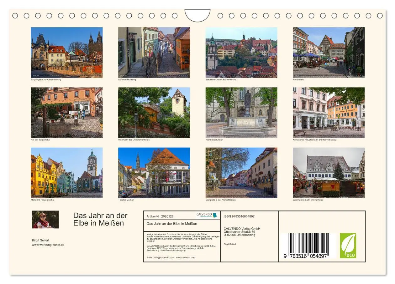 Bild: 9783516054897 | Das Jahr an der Elbe in Meißen (Wandkalender 2026 DIN A4 quer),...