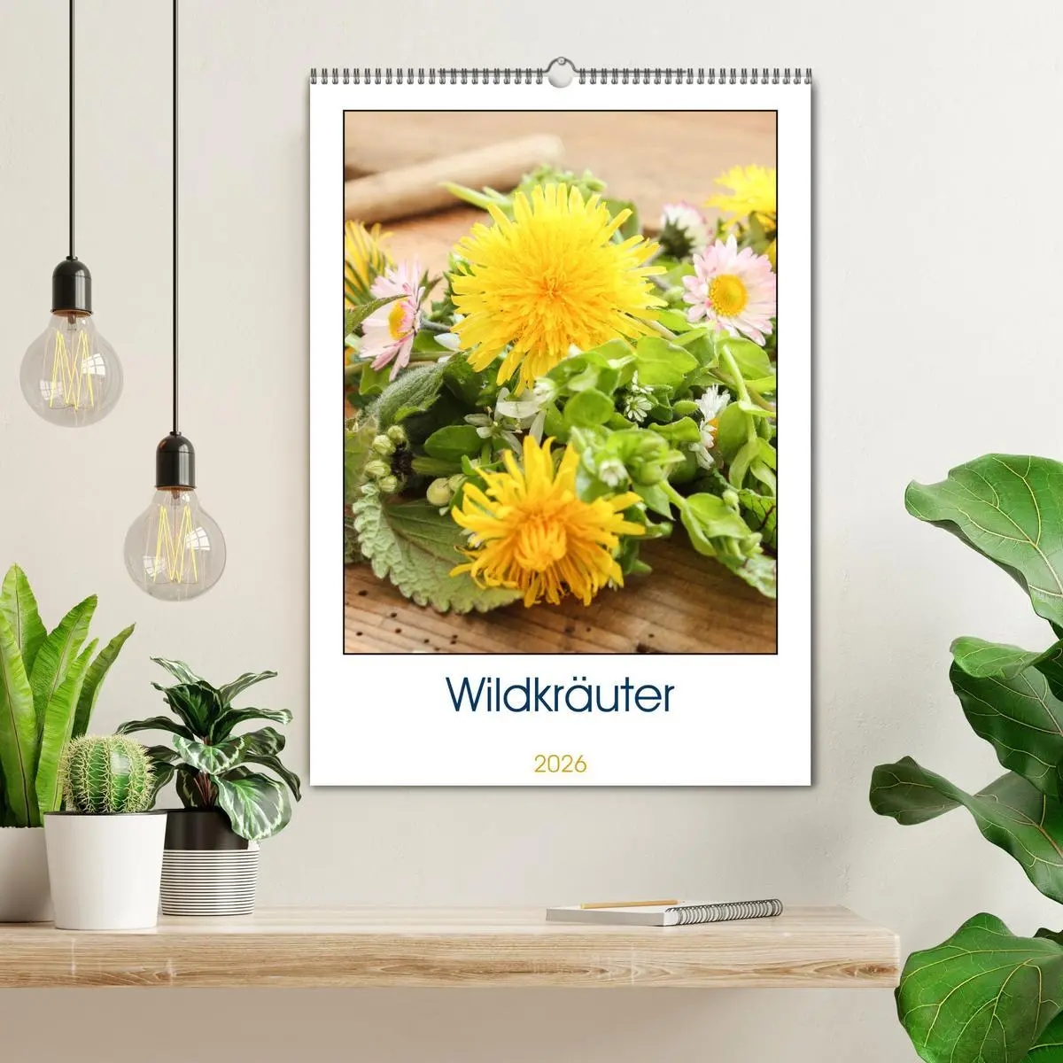 Bild: 9783516364897 | Essbare Wildkräuter (Wandkalender 2026 DIN A2 hoch), CALVENDO...