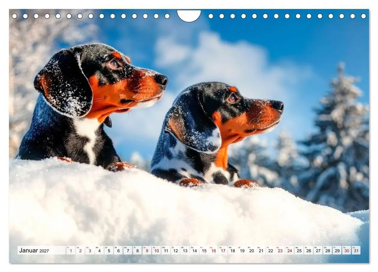 Bild: 9783516814897 | Lieblingshund Dackel (Wandkalender 2027 DIN A4 quer), CALVENDO...