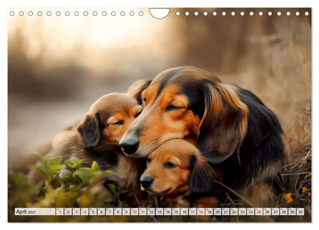 Bild: 9783516814897 | Lieblingshund Dackel (Wandkalender 2027 DIN A4 quer), CALVENDO...