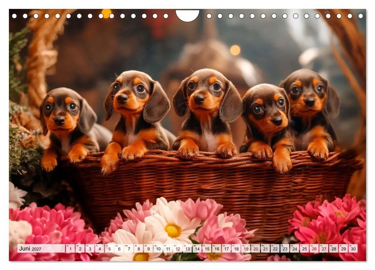 Bild: 9783516814897 | Lieblingshund Dackel (Wandkalender 2027 DIN A4 quer), CALVENDO...