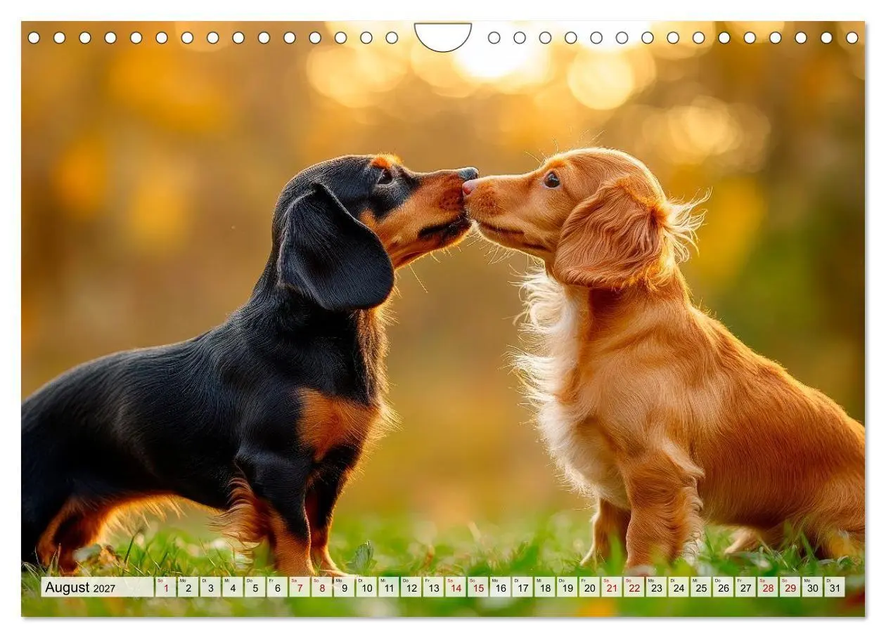 Bild: 9783516814897 | Lieblingshund Dackel (Wandkalender 2027 DIN A4 quer), CALVENDO...