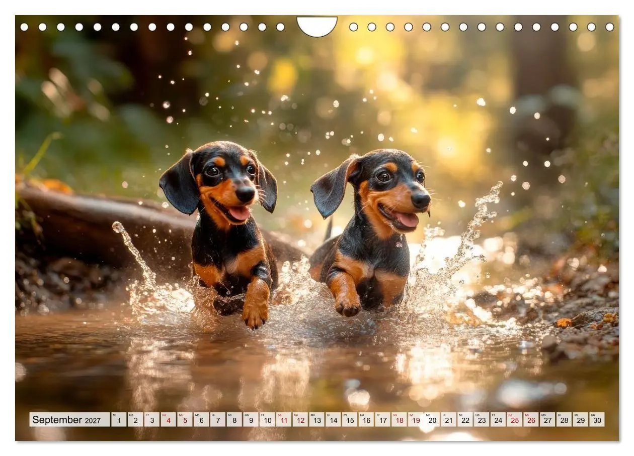 Bild: 9783516814897 | Lieblingshund Dackel (Wandkalender 2027 DIN A4 quer), CALVENDO...
