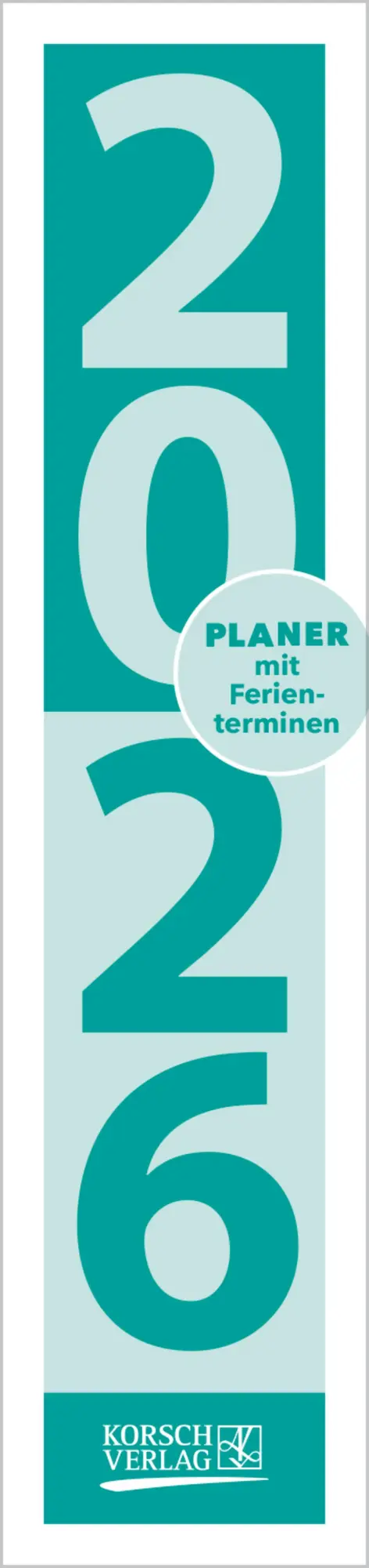 Cover: 9783731884897 | Streifenplaner Compact Türkis 2026 | Verlag Korsch | Kalender | 13 S.
