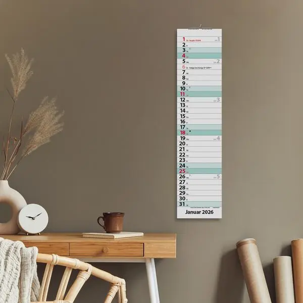 Bild: 9783731884897 | Streifenplaner Compact Türkis 2026 | Verlag Korsch | Kalender | 13 S.