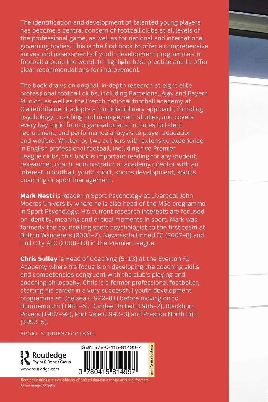 Rückseite: 9780415814997 | Youth Development in Football | Mark Nesti (u. a.) | Taschenbuch