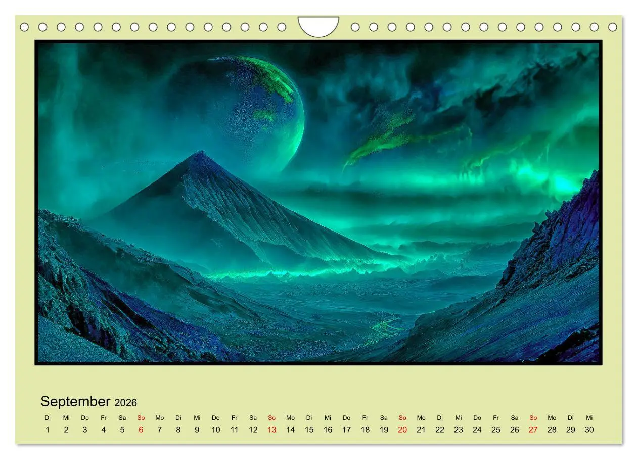 Bild: 9783457334997 | Der Zauber fremder Welten (Wandkalender 2026 DIN A4 quer), CALVENDO...