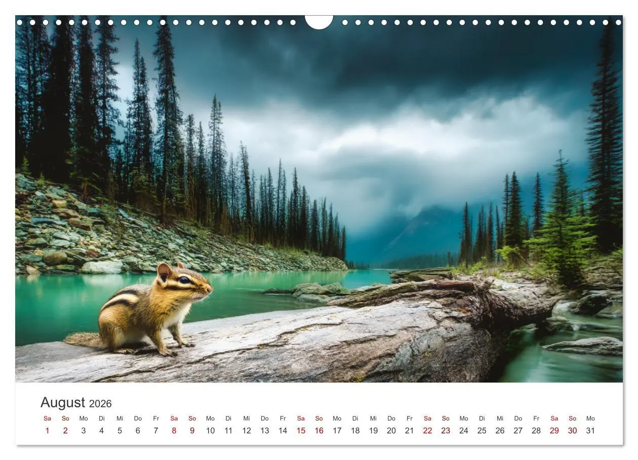 Bild: 9783516284997 | Backen voll - Ein Jahr mit Streifenhörnchen (Wandkalender 2026 DIN...