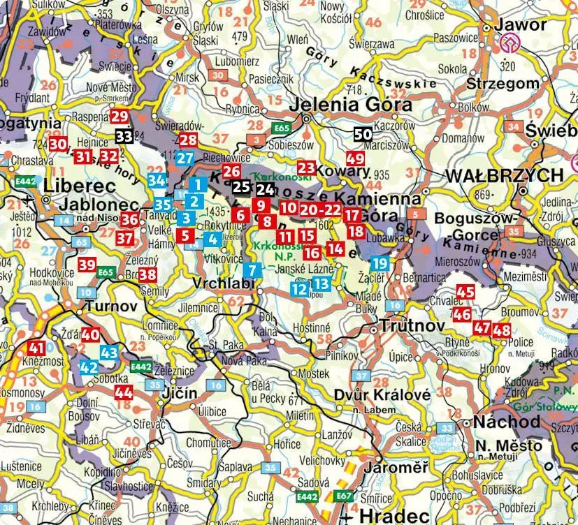 Bild: 9783763314997 | ROTHER Wanderführer Riesengebirge. 50 Touren | Kaj Kinzel (u. a.)
