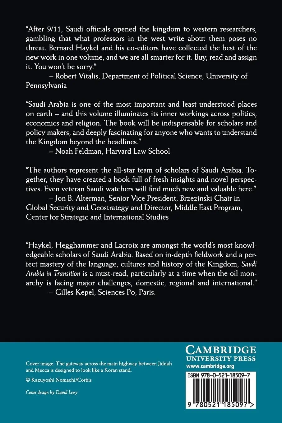 Rückseite: 9780521185097 | Saudi Arabia in Transition | Bernard Haykel (u. a.) | Taschenbuch