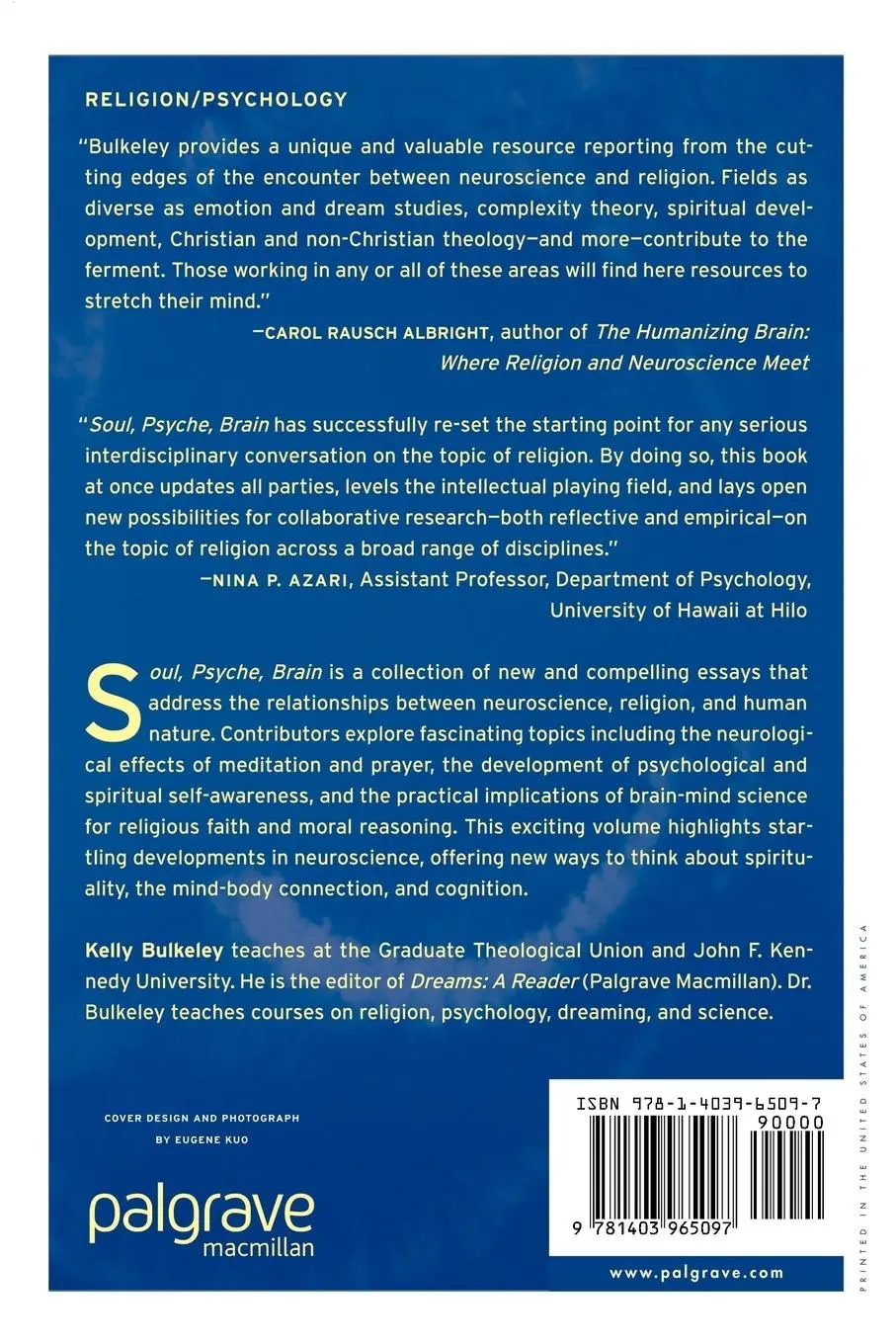Rückseite: 9781403965097 | Soul, Psyche, Brain: New Directions in the Study of Religion and...