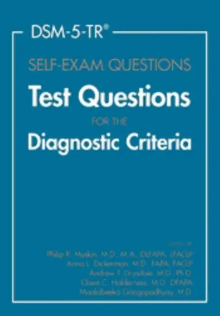 Cover: 9781615375097 | DSM-5-TR® Self Exam Questions - Test Questions for the Diagnostic...