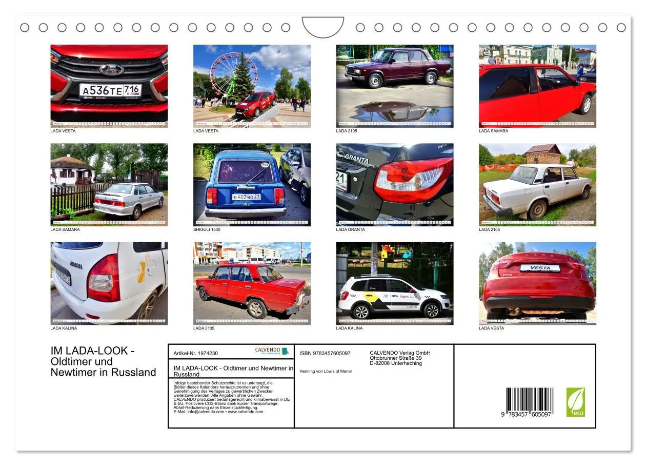 Bild: 9783457605097 | IM LADA-LOOK - Oldtimer und Newtimer in Russland (Wandkalender 2026...