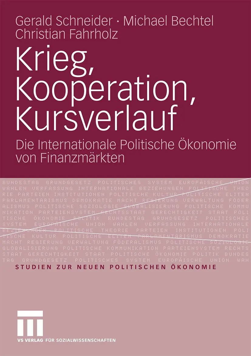 Cover: 9783531165097 | Krieg, Kooperation, Kursverlauf | Gerald Schneider (u. a.) | Buch