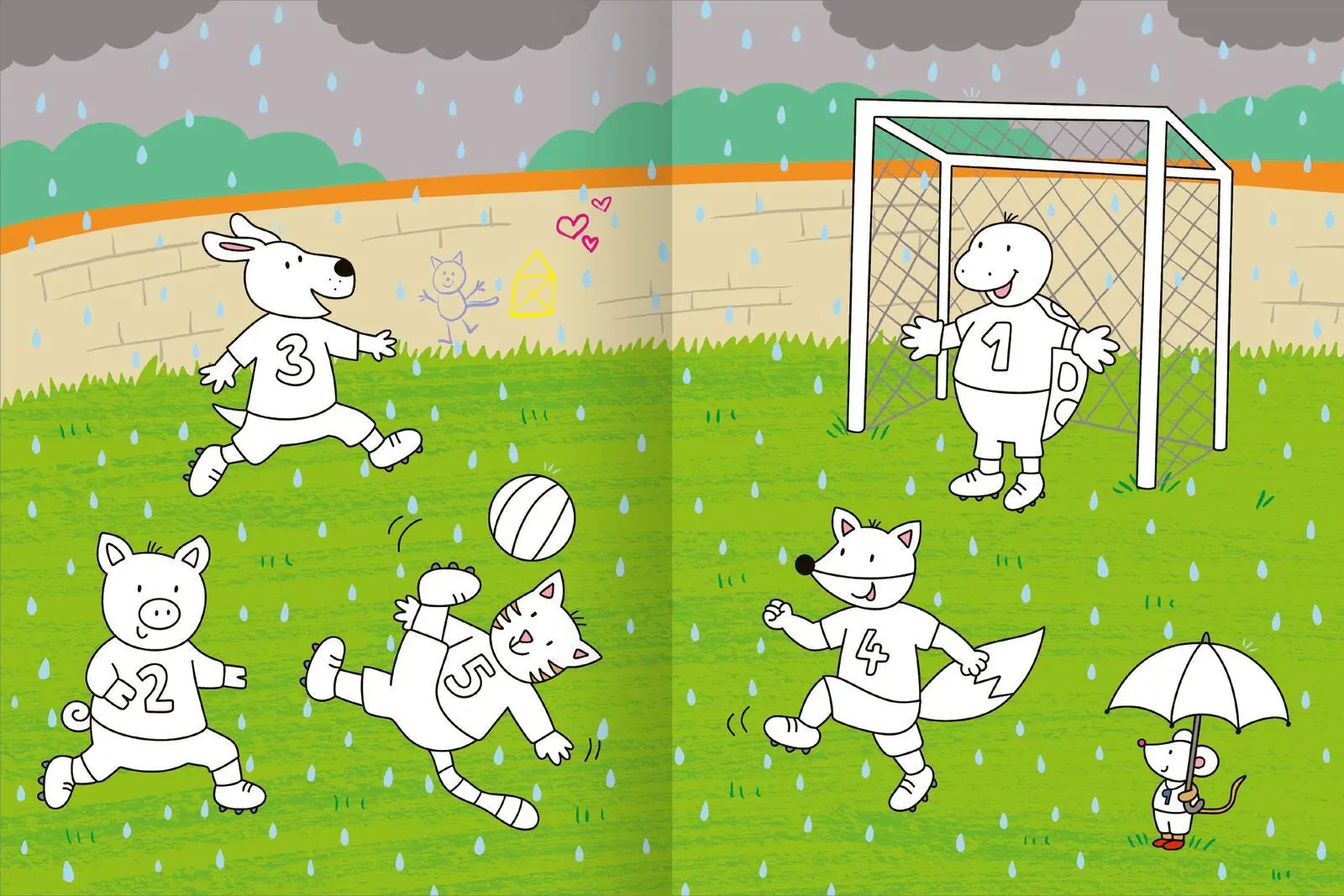 Bild: 9783845855097 | Mein großes buntes Malbuch - Fußball | ab 3 Jahren | Lena Bellermann