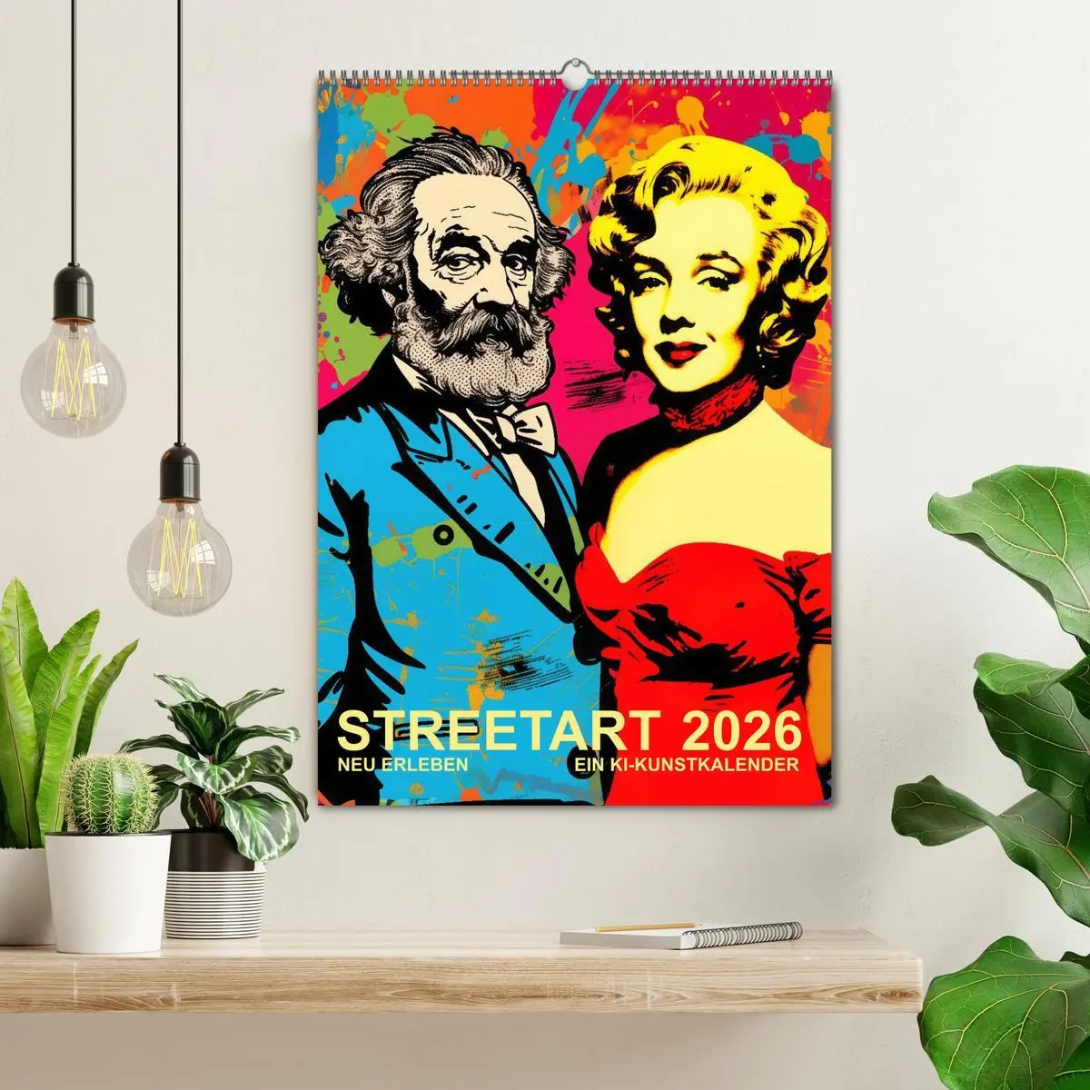 Bild: 9783516165197 | STREETART Neu Erleben Ein KI-Kunstkalender (Wandkalender 2026 DIN...
