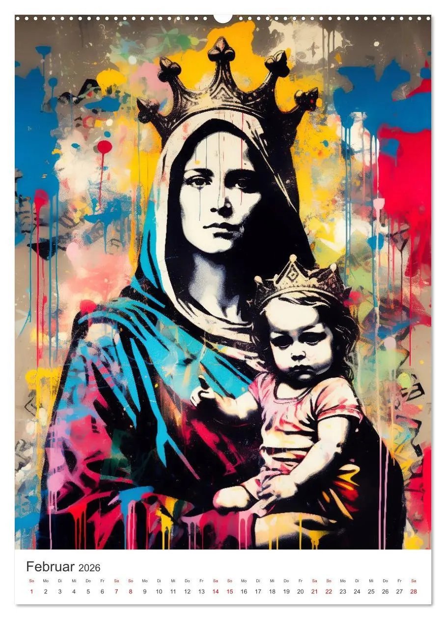Bild: 9783516165197 | STREETART Neu Erleben Ein KI-Kunstkalender (Wandkalender 2026 DIN...