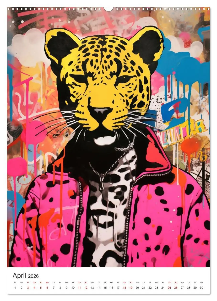 Bild: 9783516165197 | STREETART Neu Erleben Ein KI-Kunstkalender (Wandkalender 2026 DIN...